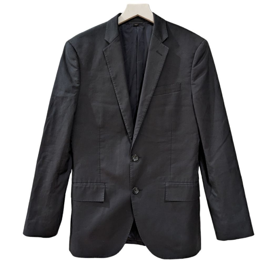 J. Crew Ludlow Two Button Slim Fit Blazer Deep Navy Carpini® Italian 36S A0491